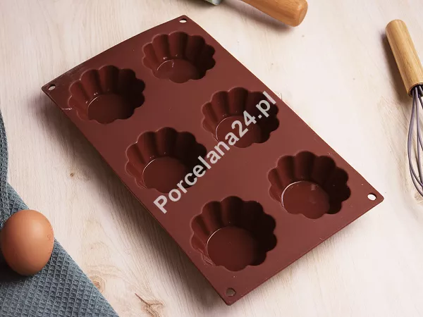 Forma silikonowa do muffinek Karl Hausmann - Brązowa 6.FOR.1435
