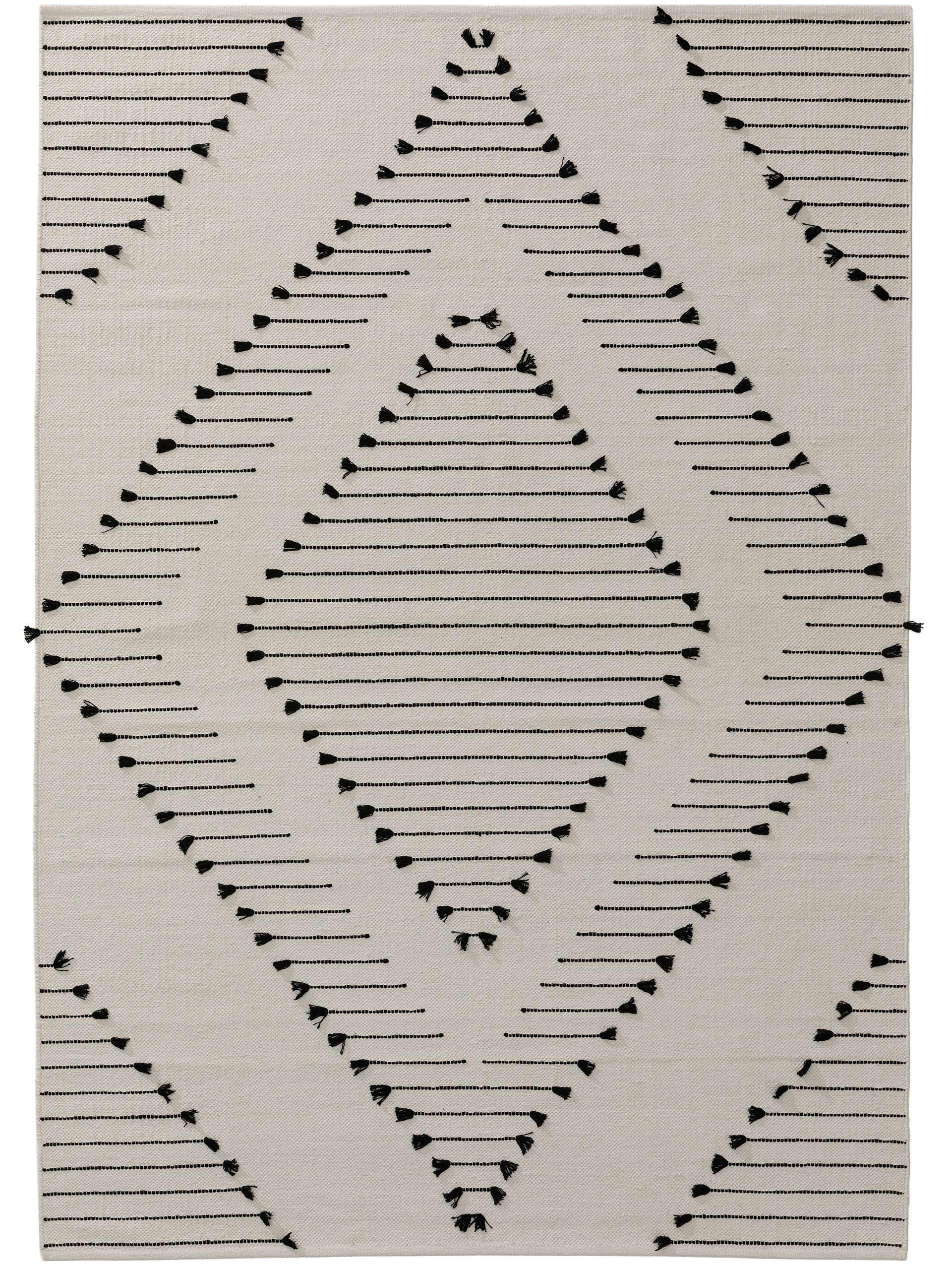 BO - Tapis en coton ivory 120x170