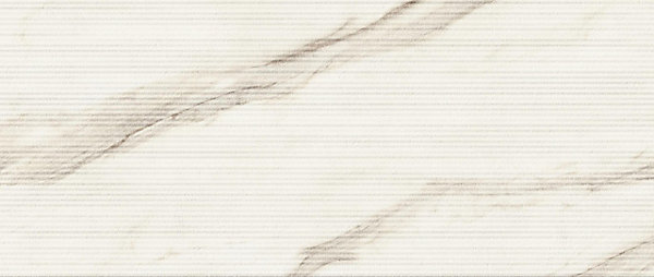 Carrelage effet Marbre 3D Blanc Calacatta Sublime Claw 120x50x0,85 cm Mat Venerio - Mur intérieur (vendu par carton de 1,8 m²) - R