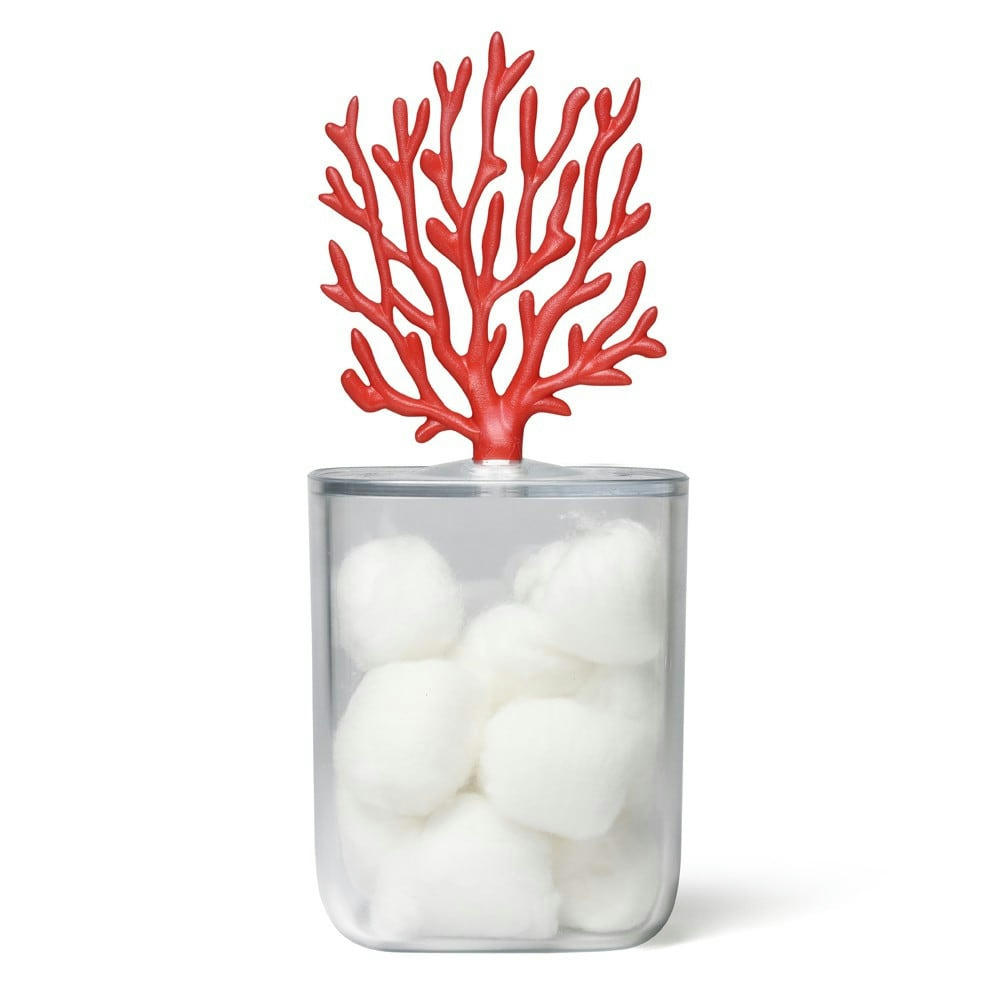 CORAL - Récipient coral plastique rouge