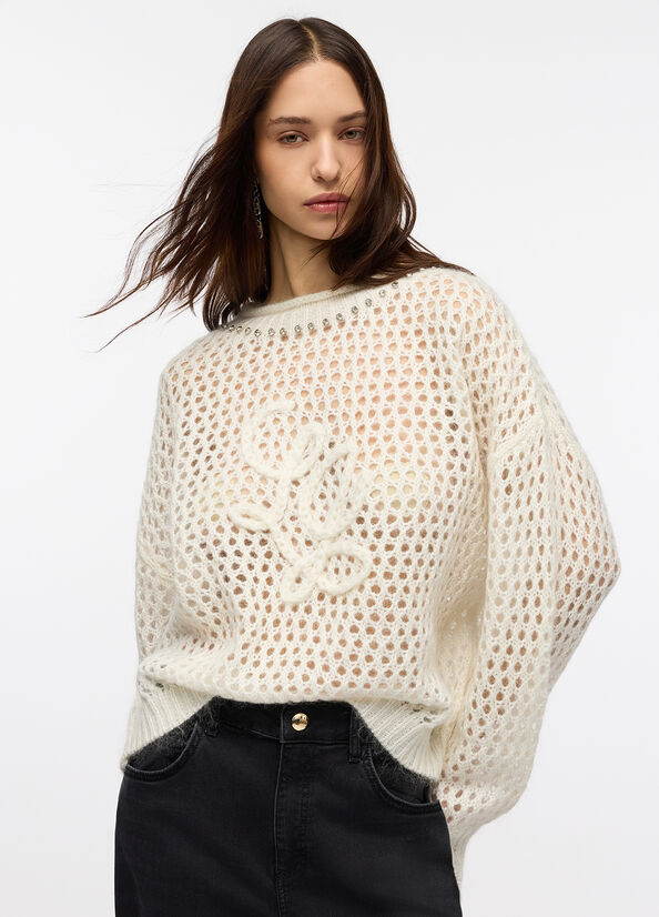 Maglia in lana e mohair