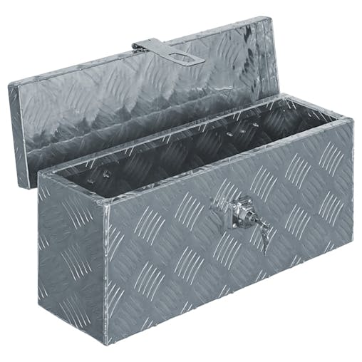 NNEVL Aluminium Box 48.5x14x20 cm Silver