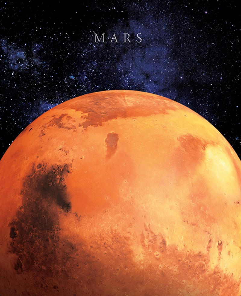 - Tableau sur toile Mars 40x50