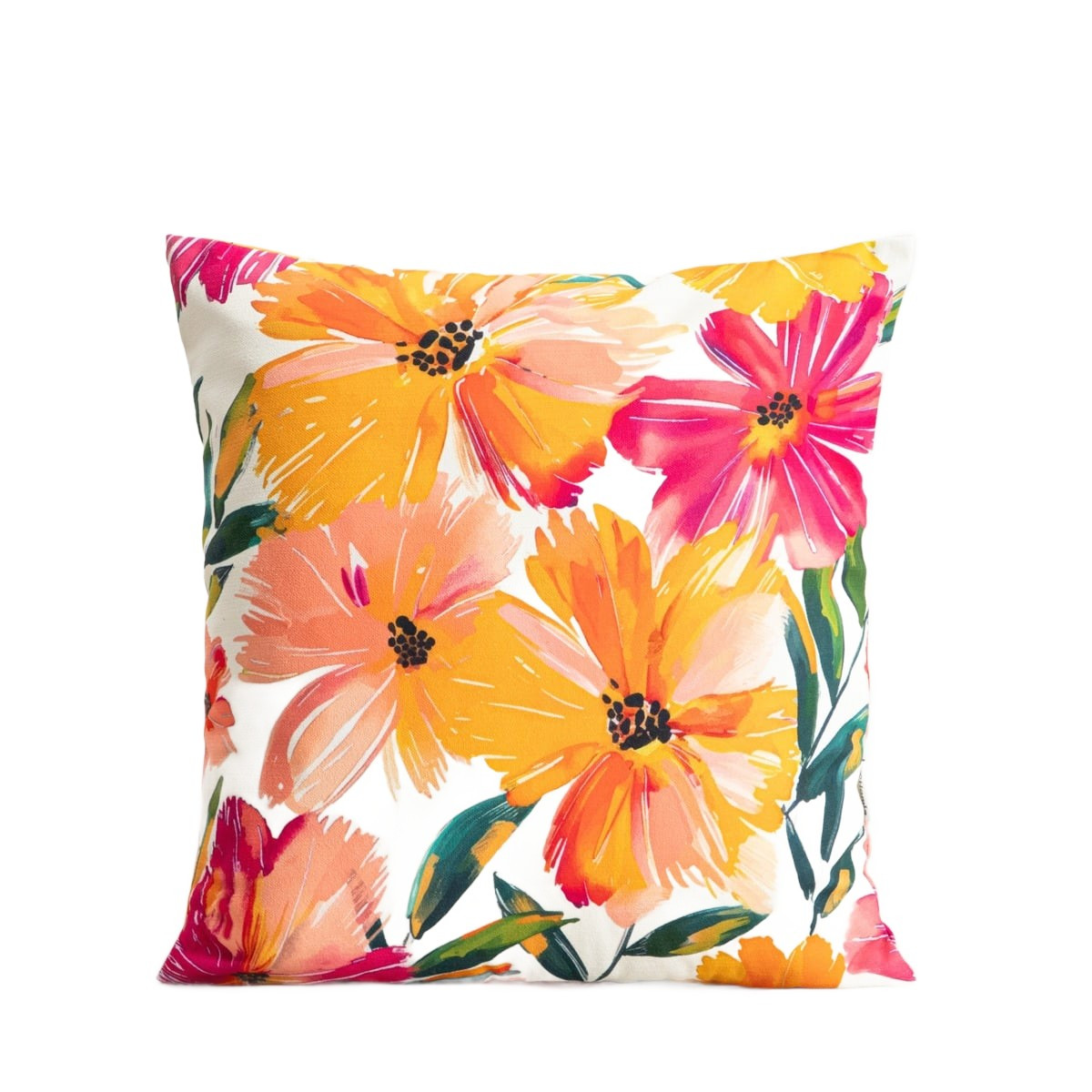 Poszewka AMELIA w kwiatowy wzór 45x45cm HOMLA