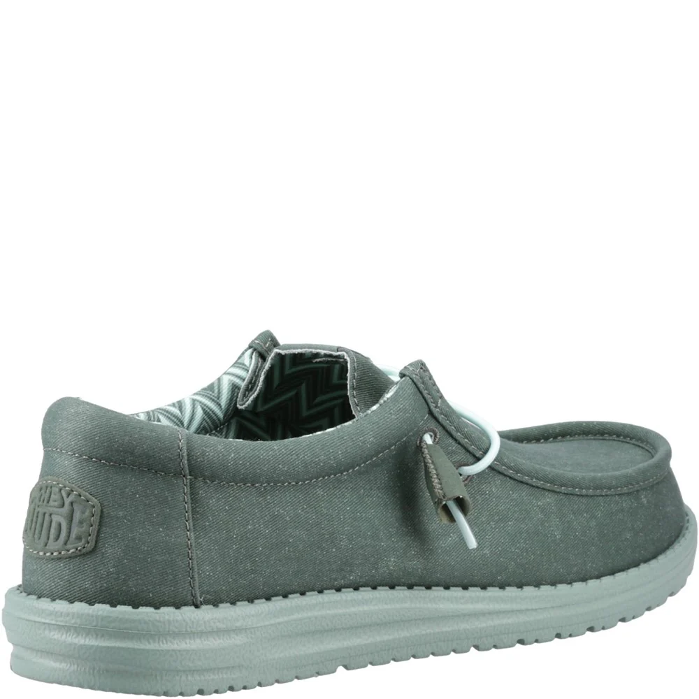 HEYDUDE Wally Stretch Canvas Slip on Shoe