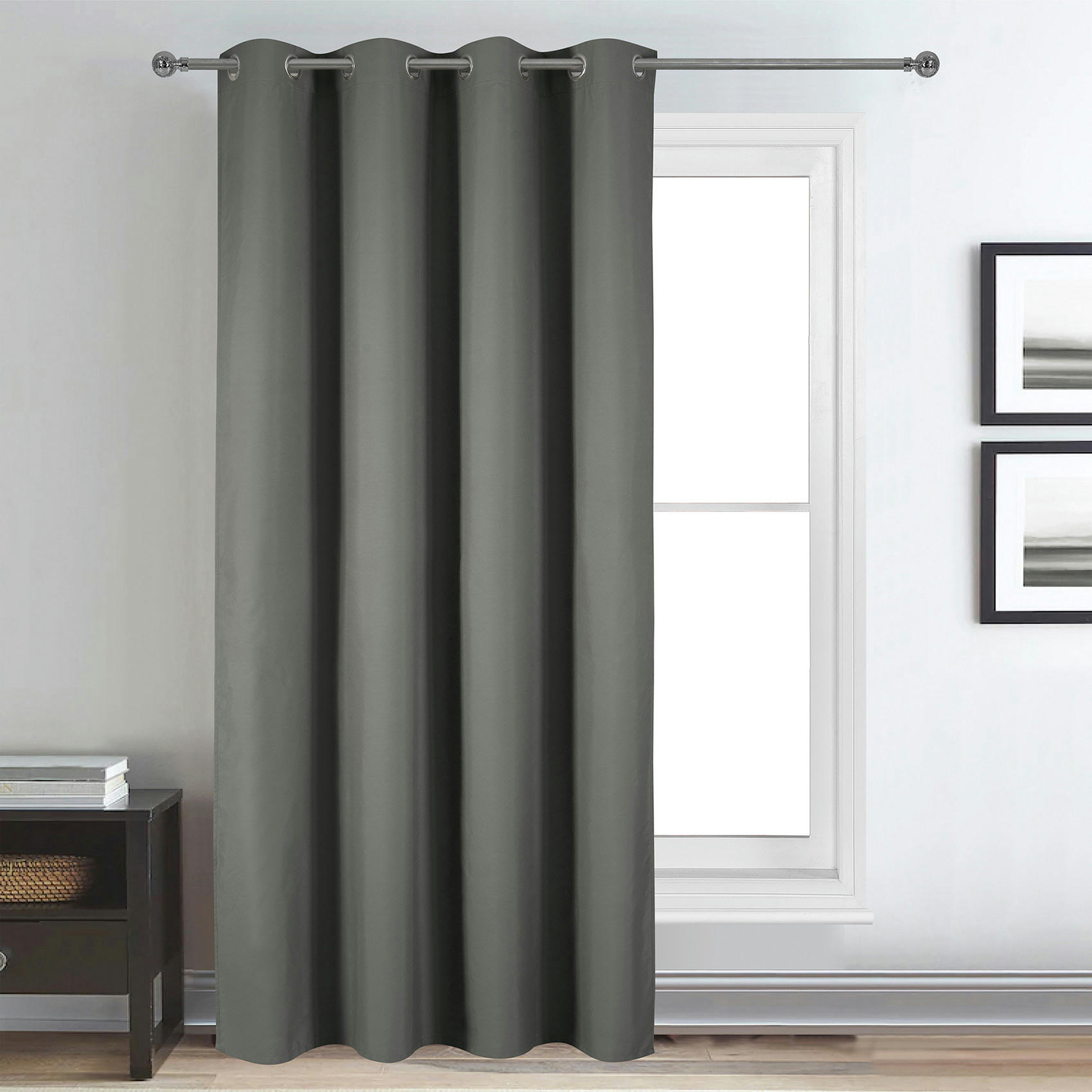 - Rideau déco uni occultant et thermique