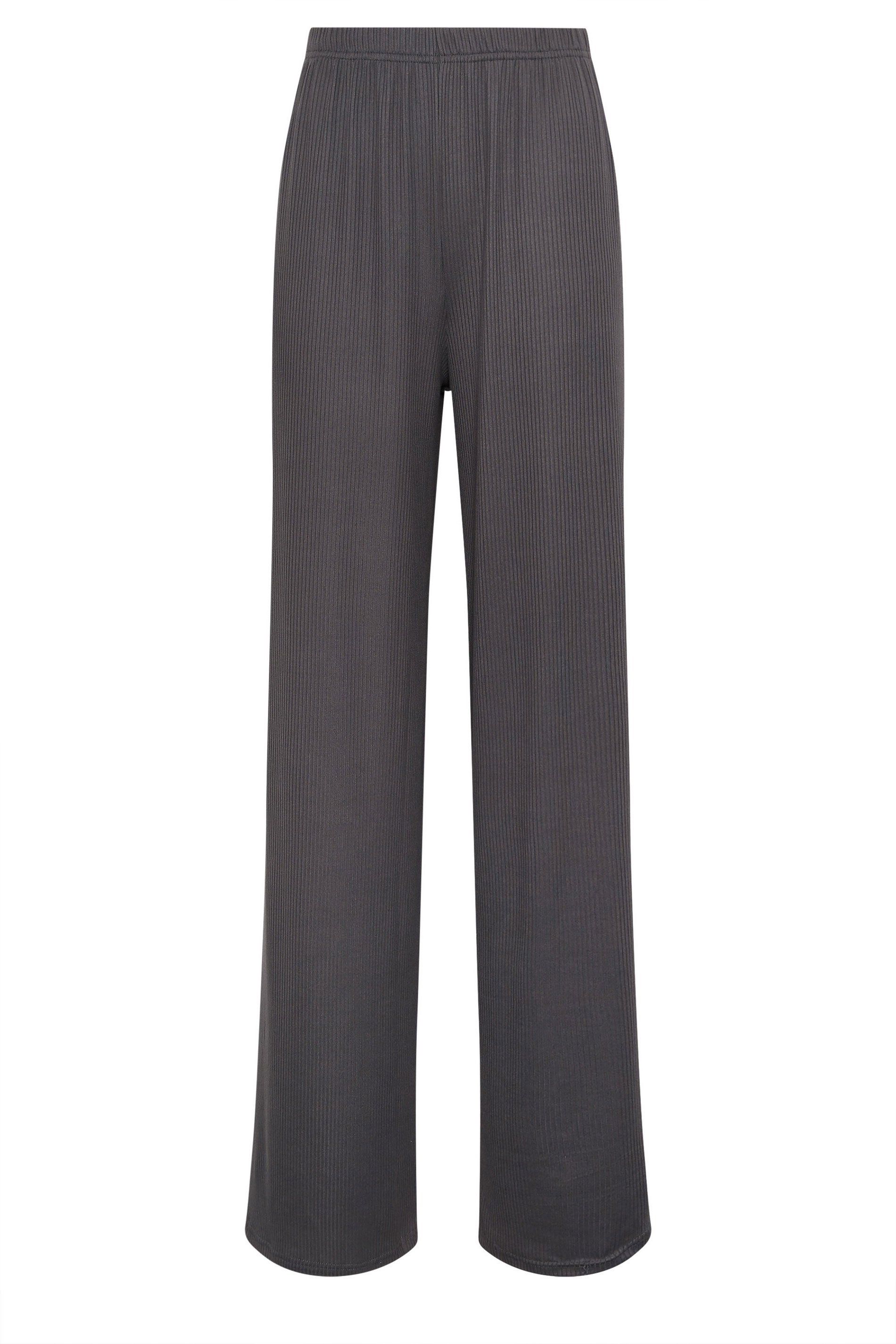 Long Tall Sally Tall Ribbed Wide Leg Trousers
