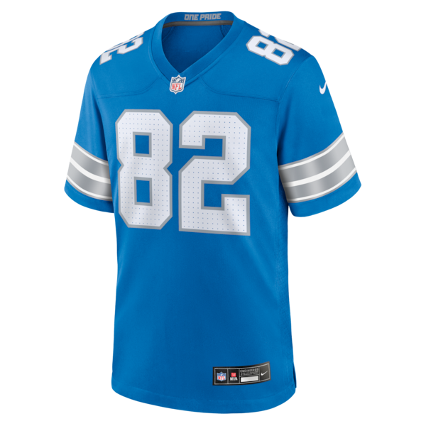 Ross Dwelley Detroit Lions Nike Team Game Jersey -  Blue