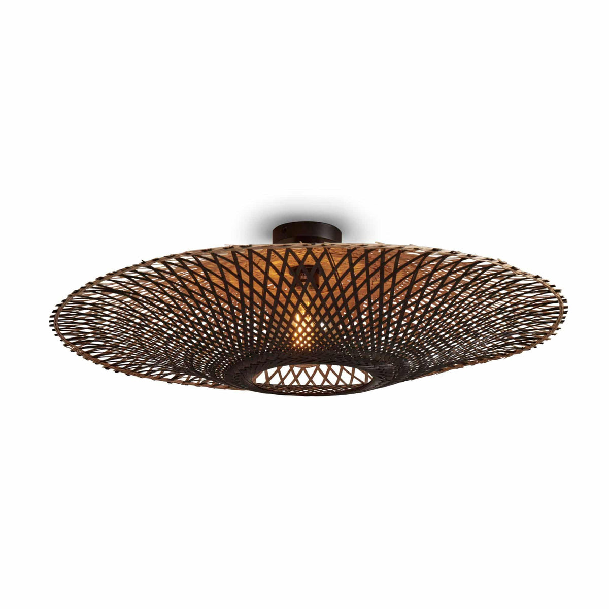 GOOD&MOJO plafonnière Kalimantan - zwart - Ø87cm