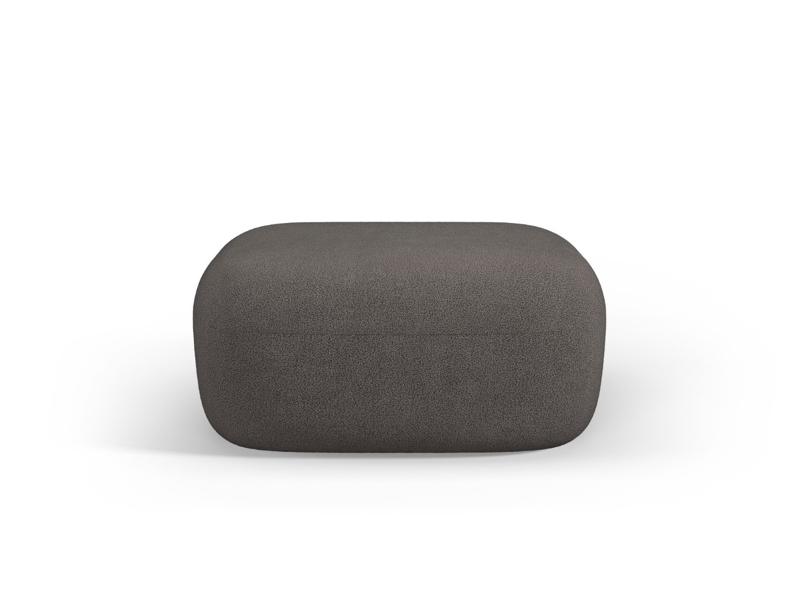 Micadoni Poef Jenny boucle, grijs - 88x90x40cm
