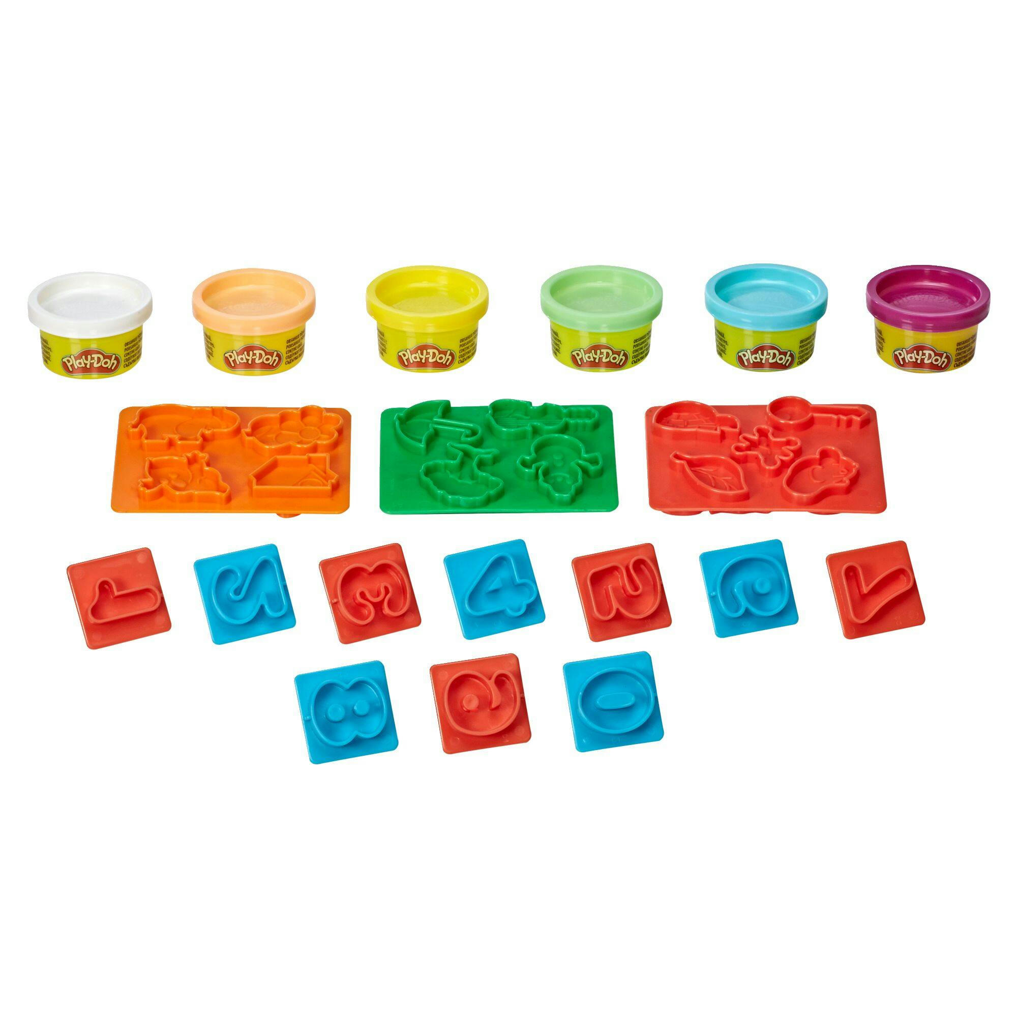 Play-Doh Fundamentals Number Stampers Tool Set, Non-Toxic, Multi-Colour, 6-pc, Ages 3+