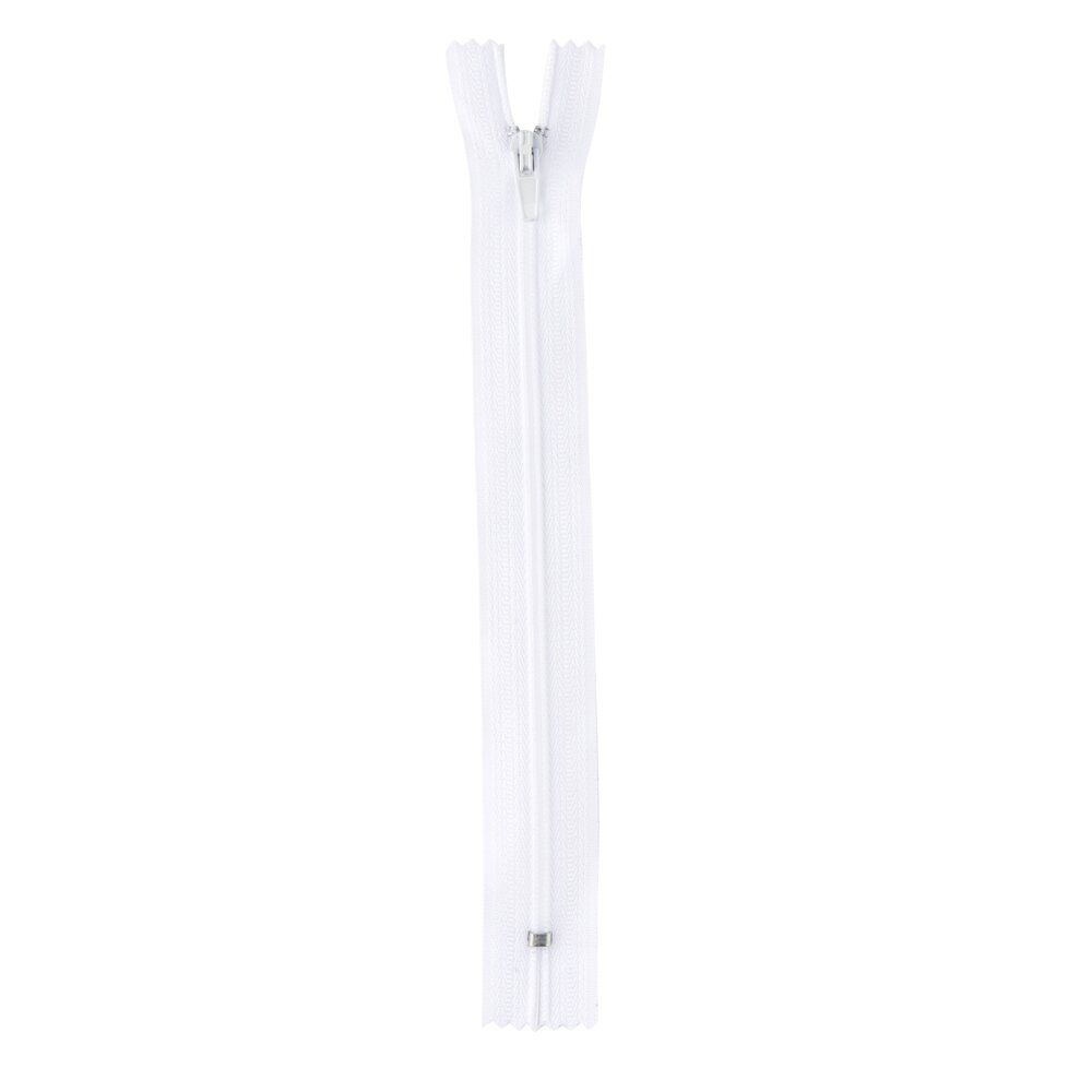 Fermeture à glissière blanche L18cm