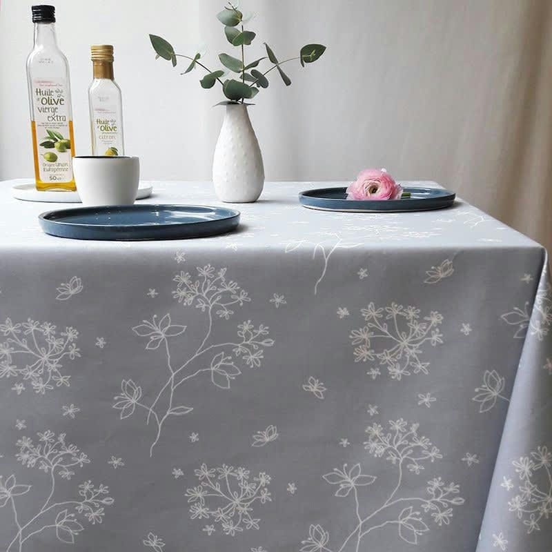ASTRANCE - Nappe enduite rectangle 160 x 200 cm grise