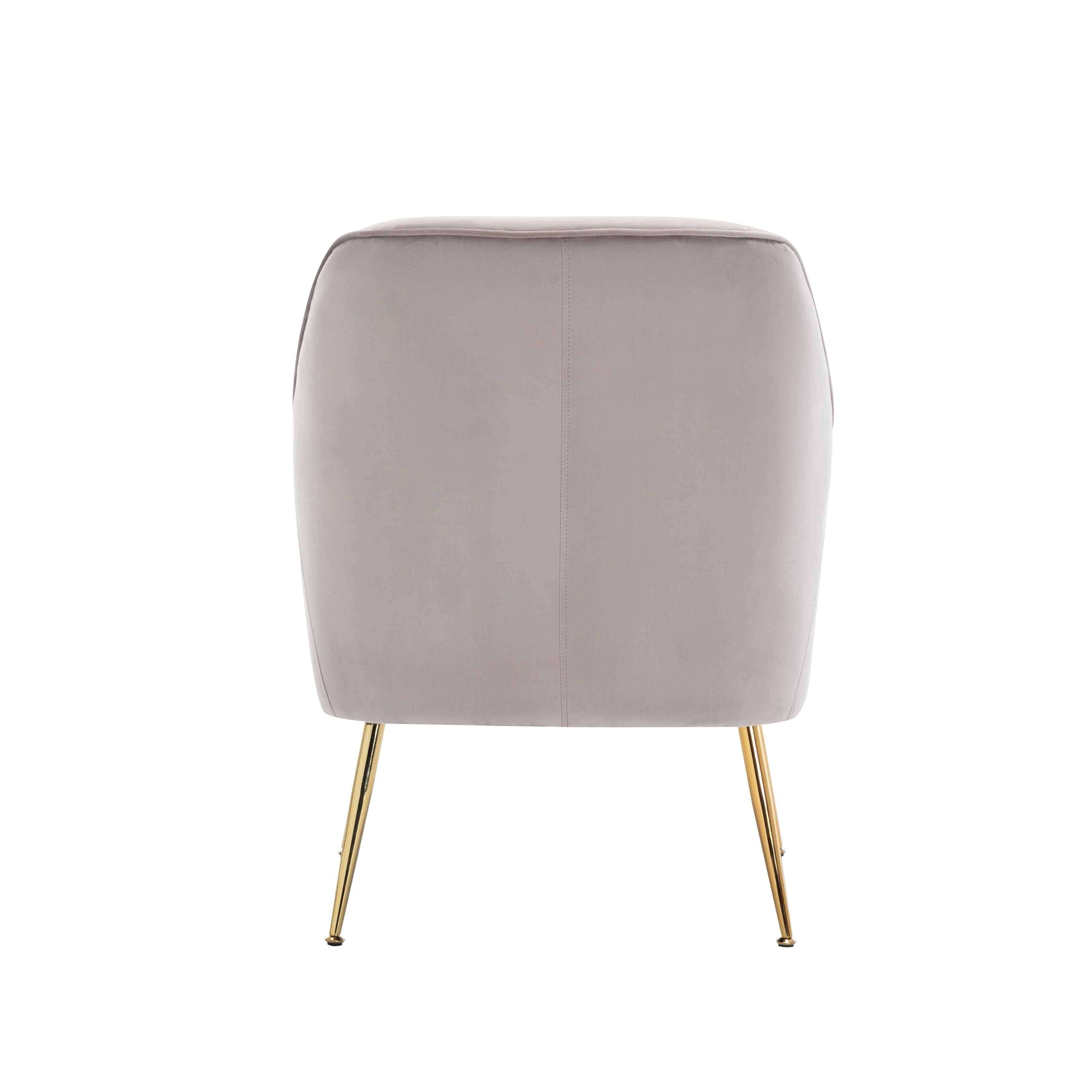 Porthos Home Adora Velvet Upholstered Accent Chair with Gold Chrome Legs