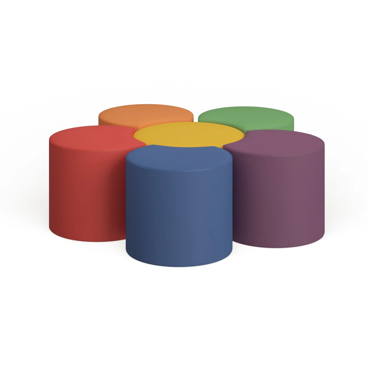 Soft Seating Collaborative Flower Set for Classrooms (18H)