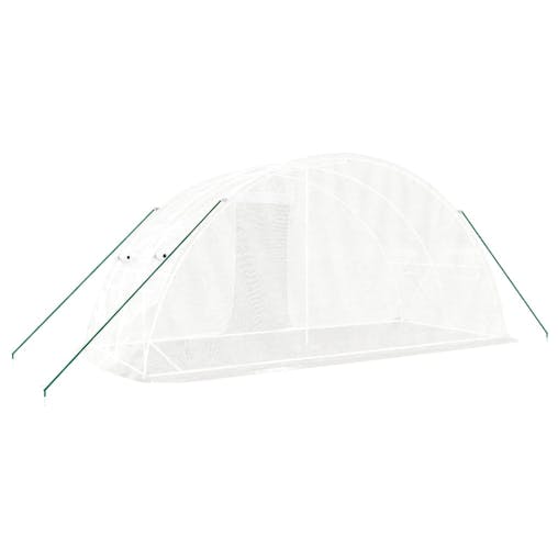NNEVL Greenhouse with Steel Frame White 10 m&sup2; 5x2x2.3 m
