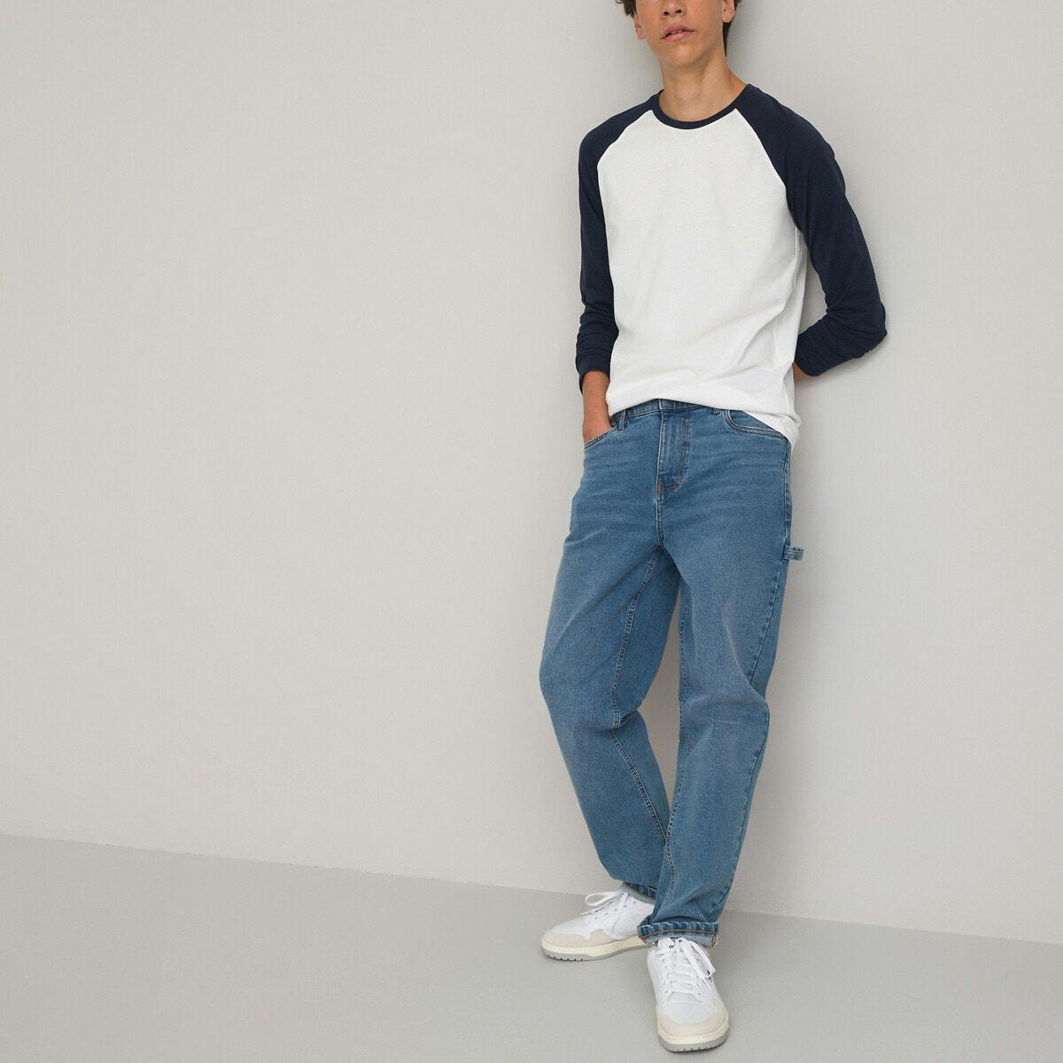 T-shirt manches longues raglan bicolore