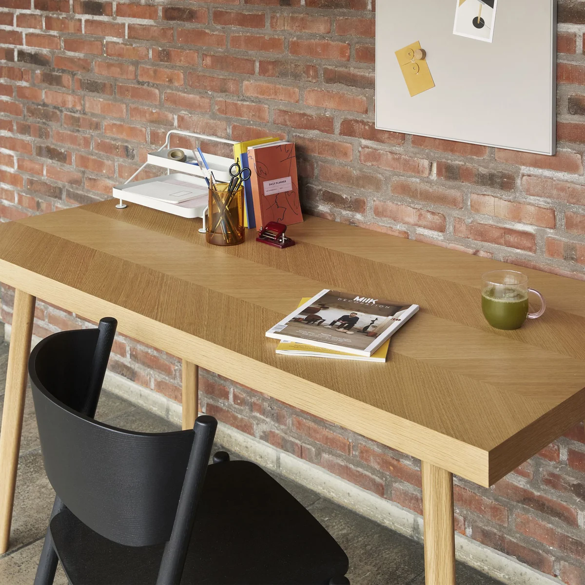 Hübsch Interior - Herringbone Esstisch, L 160 cm, Eiche