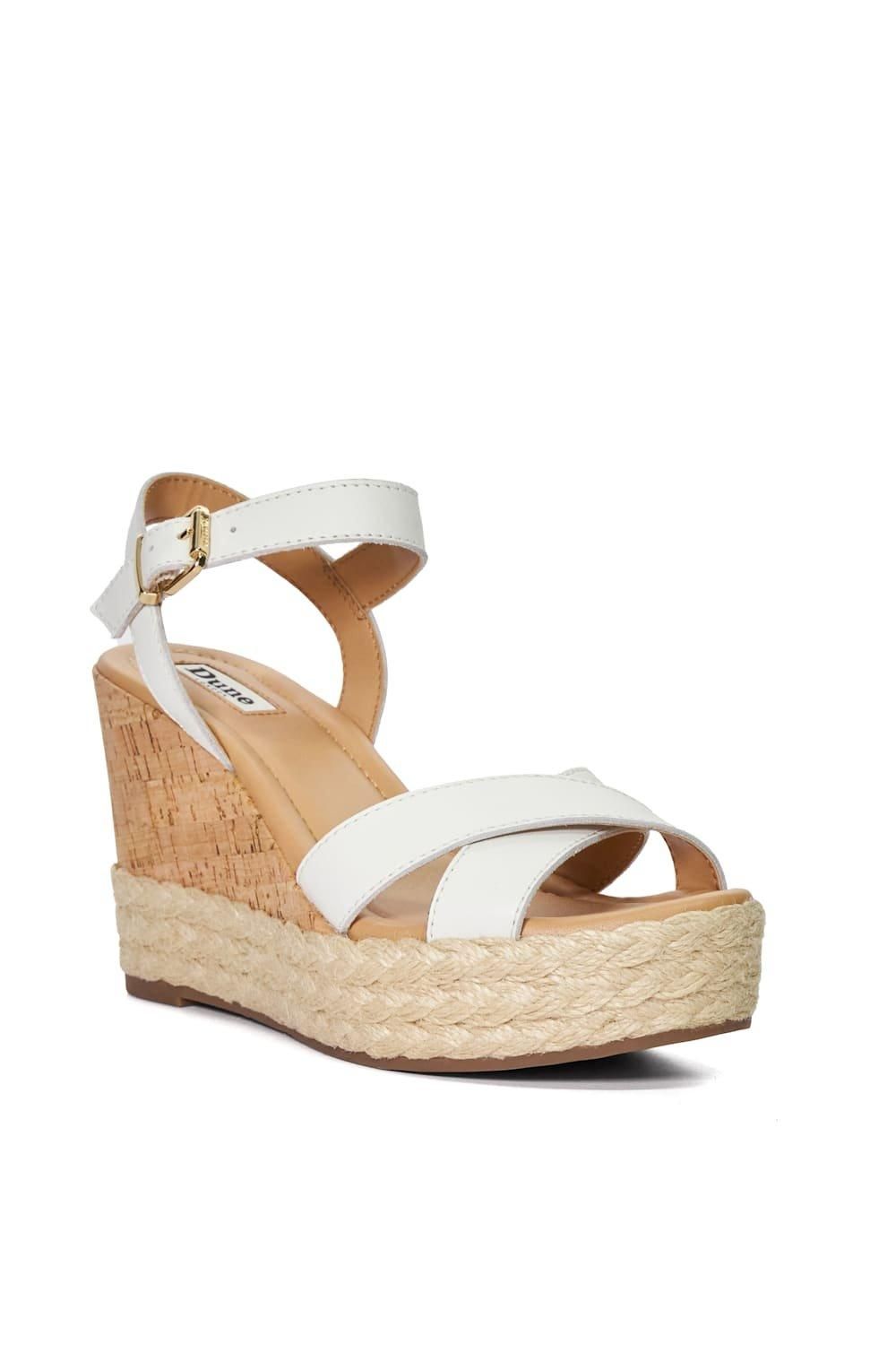 Dune London Kindest' Leather Wedges
