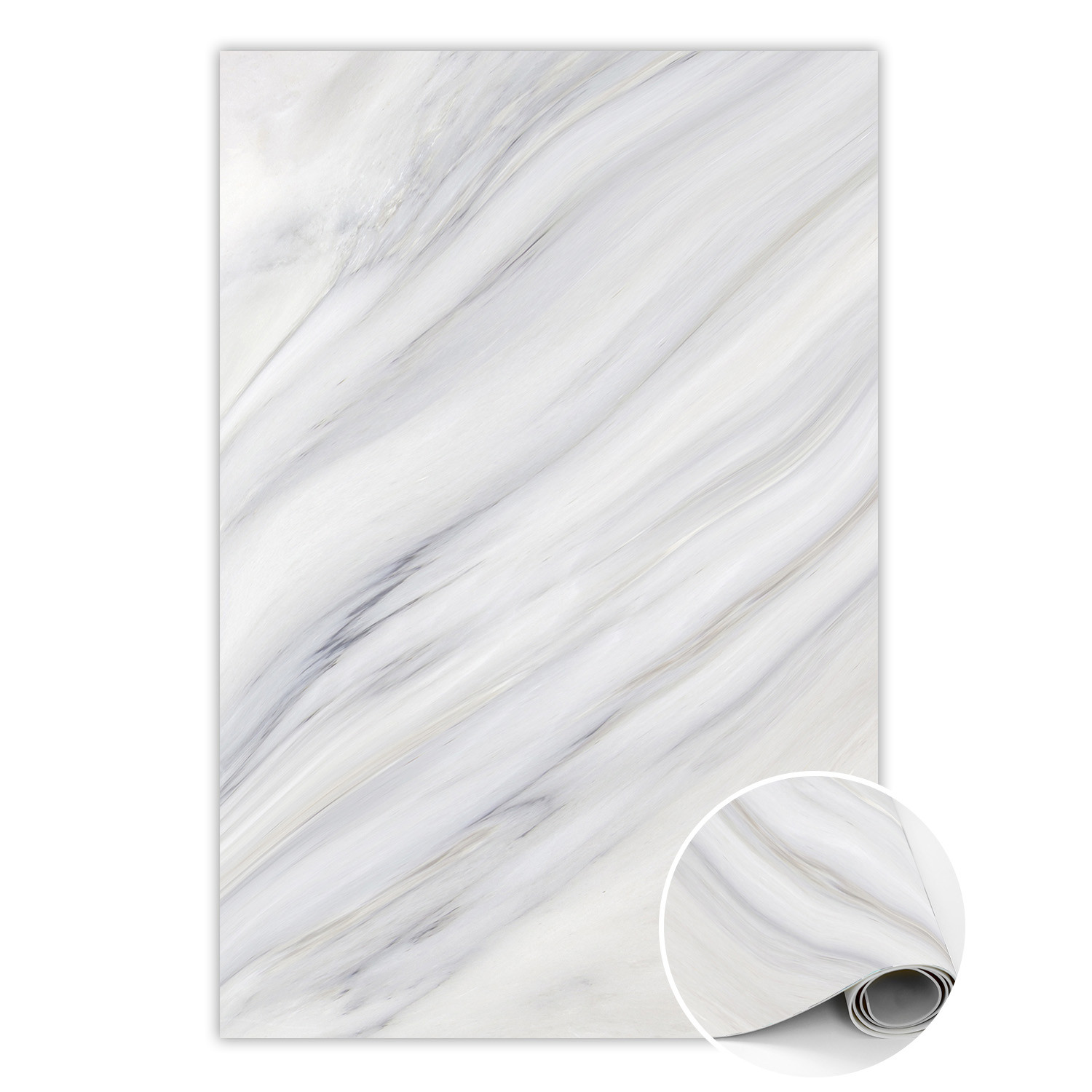 Wewnętrzny dywan winylowy Marmur zimowy stok 60 x 90 cm