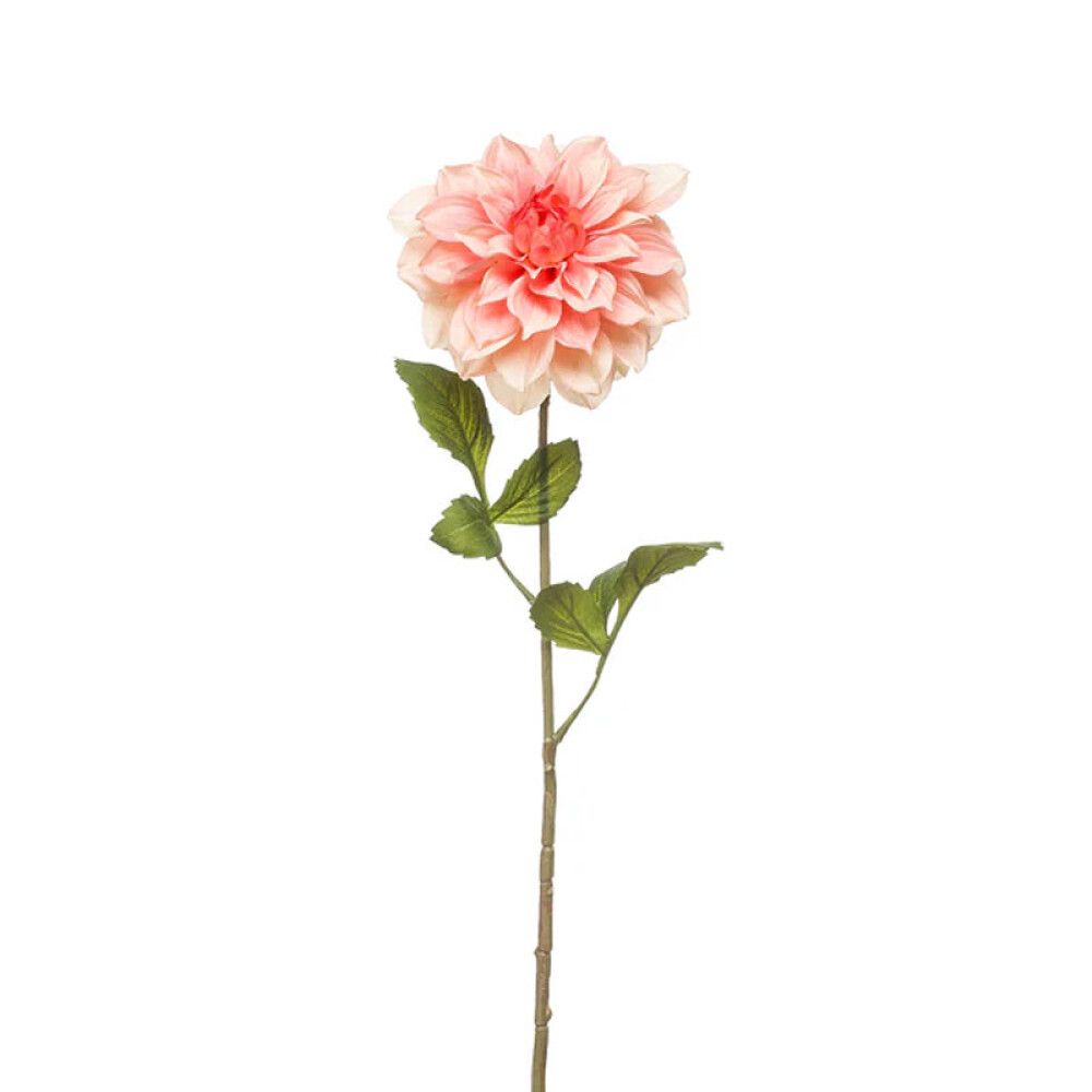 KUNSTPLANTE EMERALD DAHLI SNITTBLOMST LYS ROSA 72 CM
