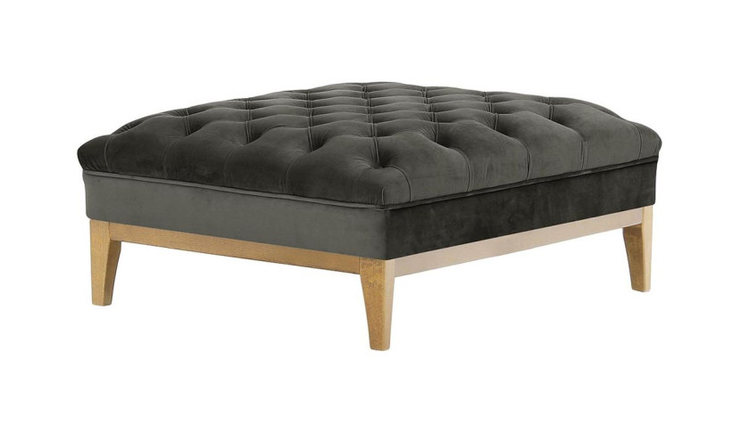 Pufa Chesterfield Modern Wood-Velluto 19