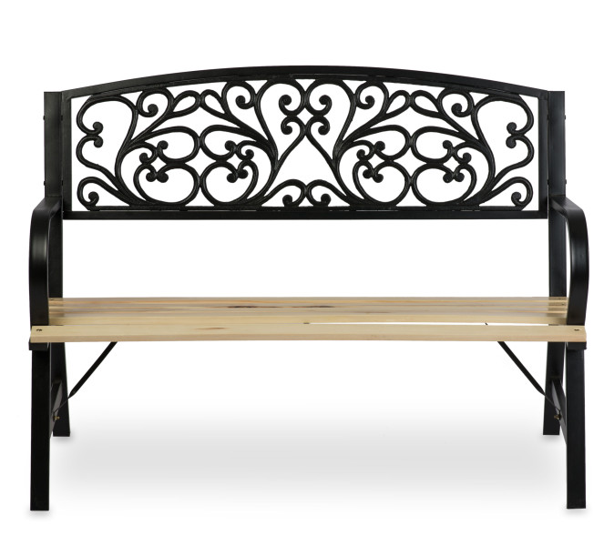 Ławka ogrodowa parkowa drewniana 122x55,5x88,5 cm Sofotel