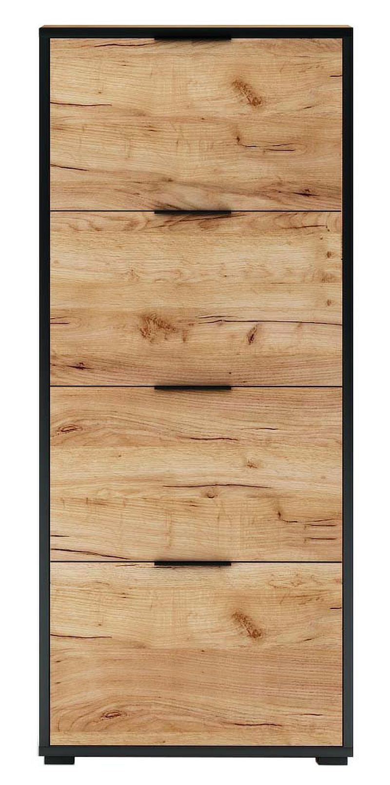 Szafka Fala 14C Dąb Craft Złoty/K 66X18X147 Cm - Dąb Craft Złoty