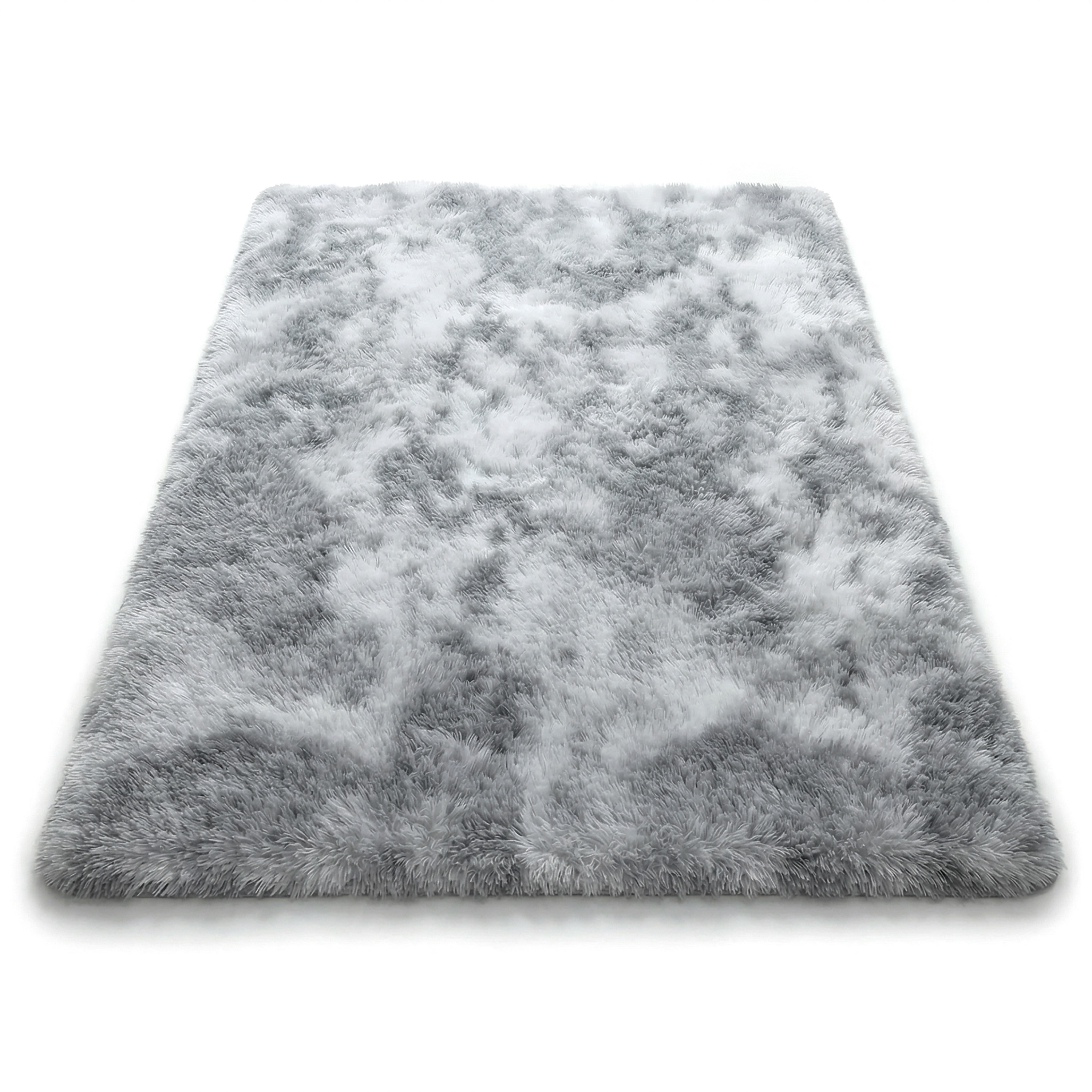 Miękki Pluszowy Dywan FLARE Eco Futro Shaggy - 120x170 cm Ombre Szary