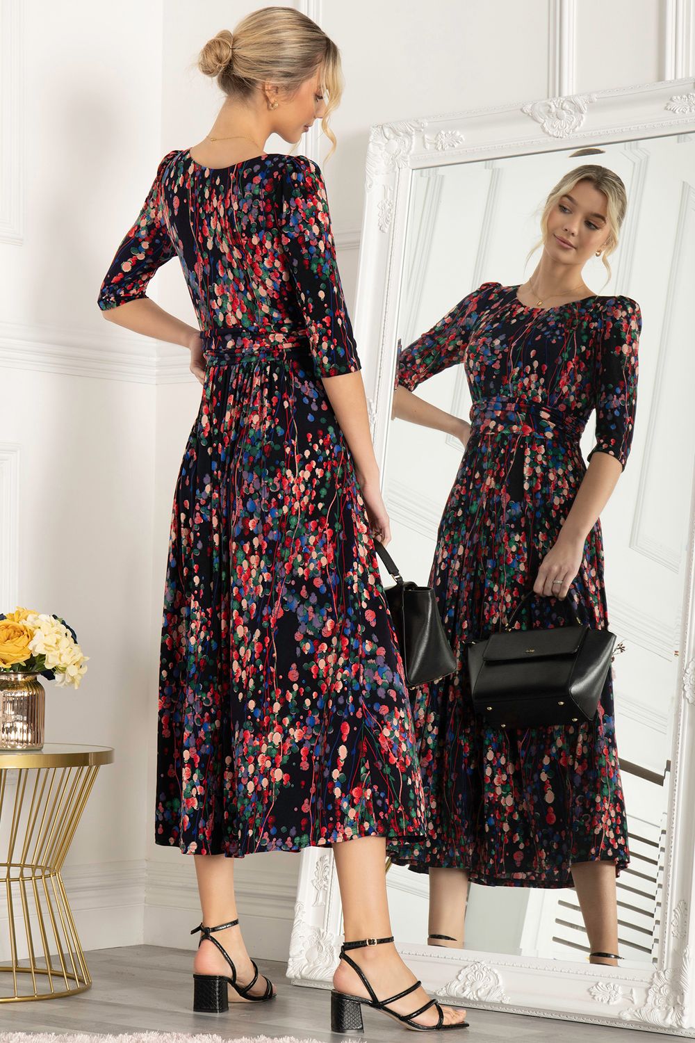 Jolie Moi Pauline Sleeved Maxi Dress