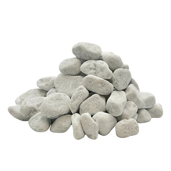 PACK 600kg Galet de Marbre Blanc de Carrare 15/25 mm (24 Sacs x 25kg) - Livraison STANDARD