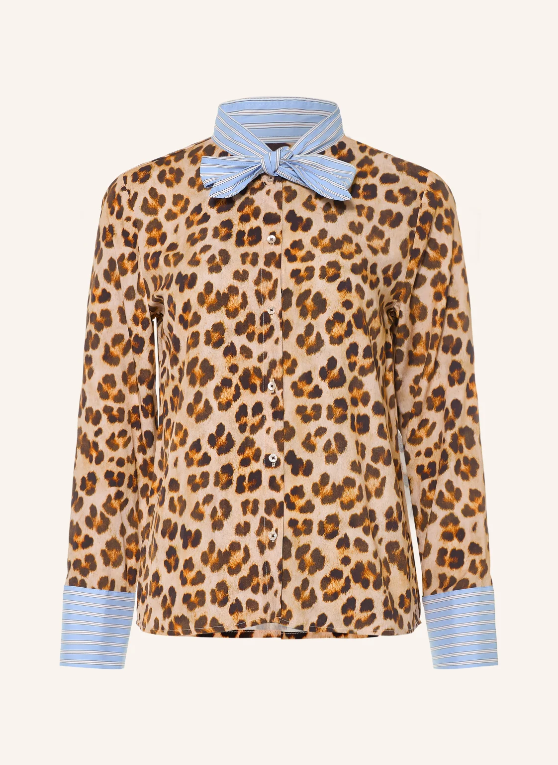 Emily VAN DEN BERGH Schluppenbluse im Materialmix