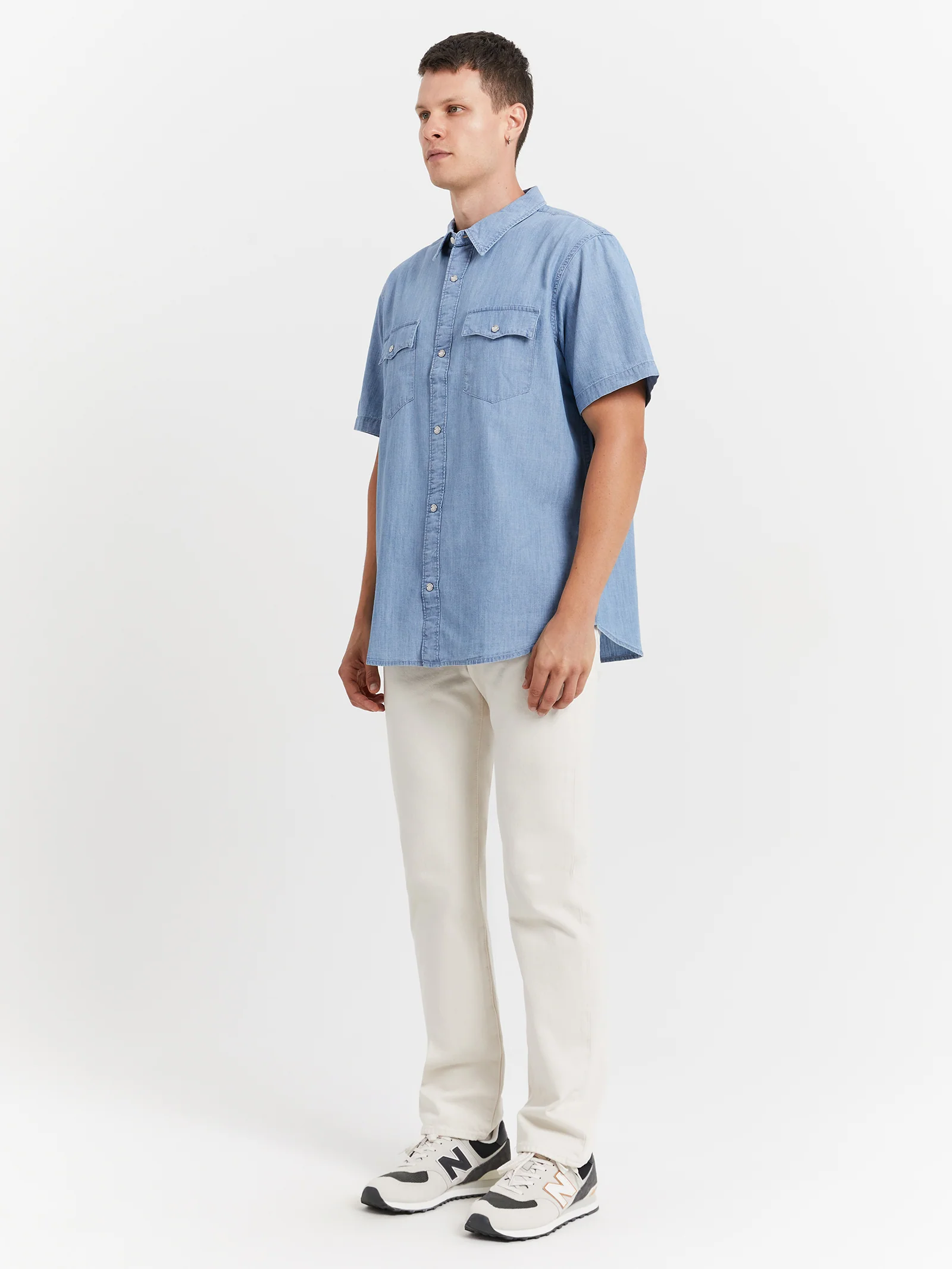 Short Sleeve Relaxed Fit Western Shirt