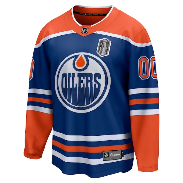 Edmonton Oilers  2025 Stanley Cup Final Home Breakaway Custom Jersey - Royal