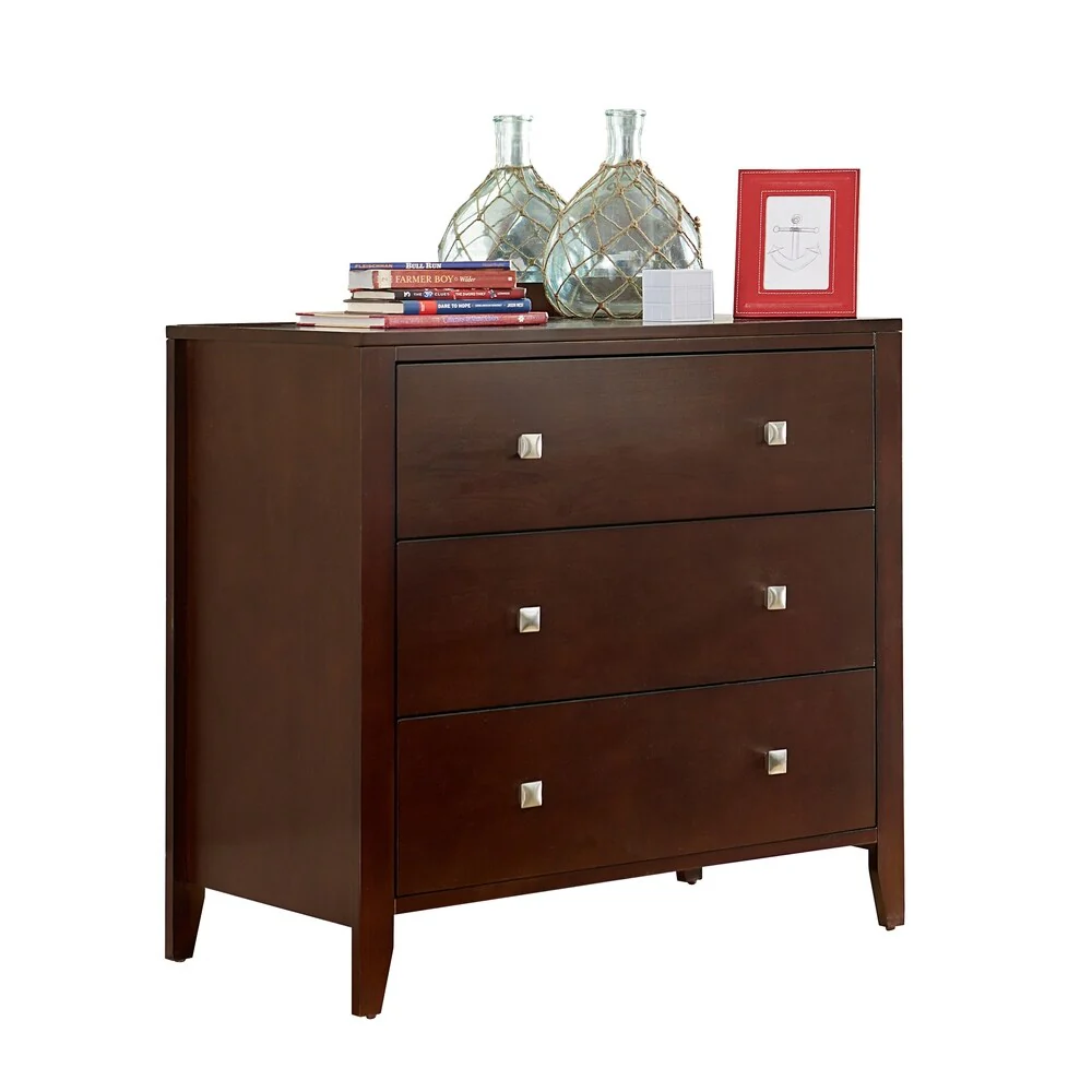 Hillsdale Pulse 3 Drawer Dresser, Cherry