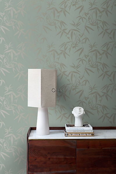 Origin Wallcoverings papier peint feuilles de bambou vert 53 cm x 10.05 m