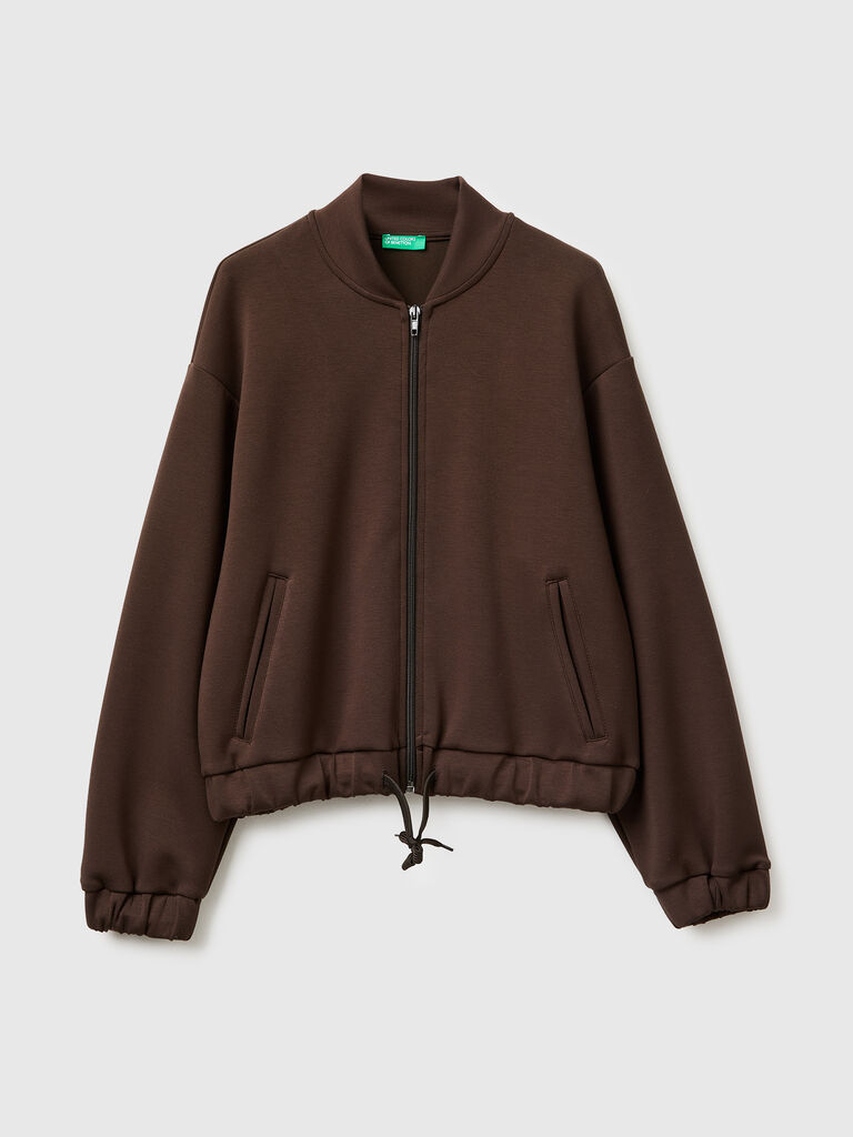 Bomber-style sweatshirt