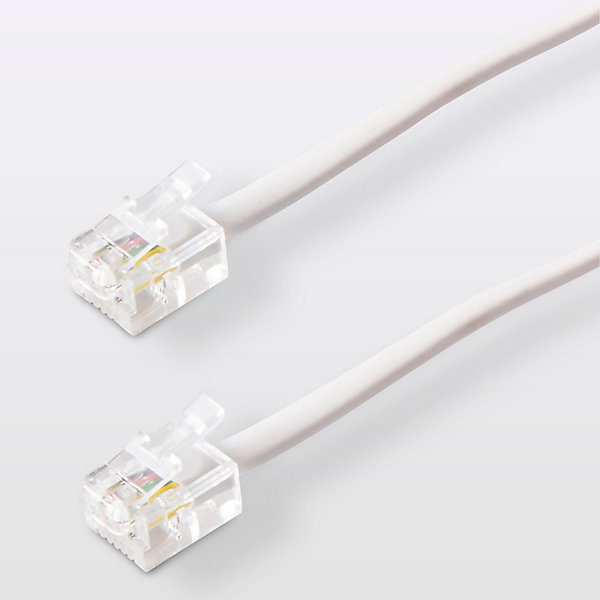 Câble RJ11 Mâle / Mâle blanc Blyss, 2 m