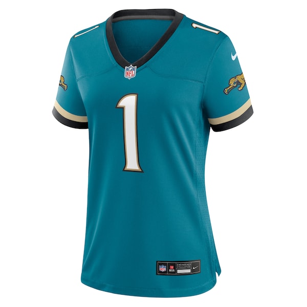 Travis Etienne Jr Jacksonville Jaguars Nike Women's Prowler Throwback Game Jersey - Teal