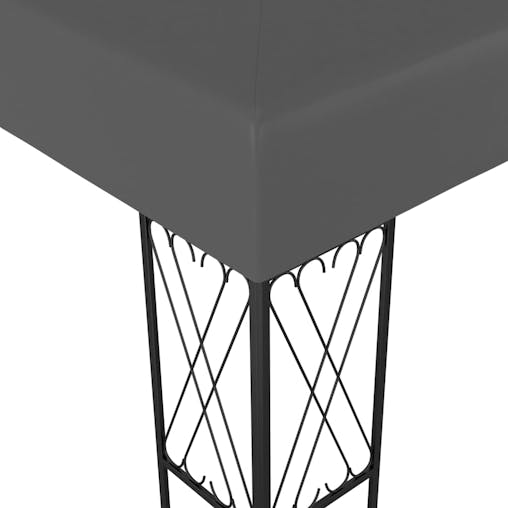 NNEVL Gazebo 3x3 m Anthracite Fabric