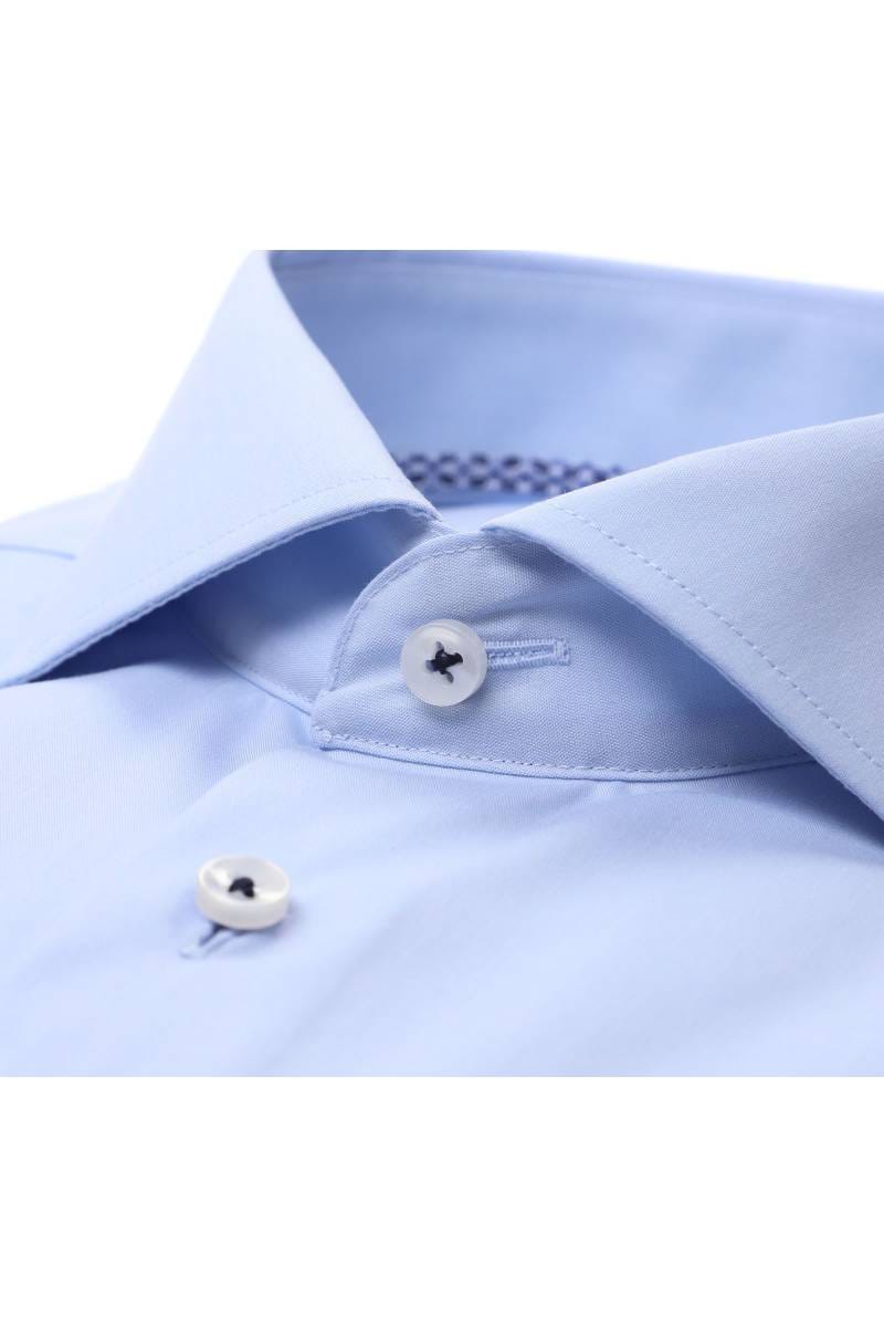 ETERNA Modern Fit Hemd hellblau, Einfarbig (super langer Arm)