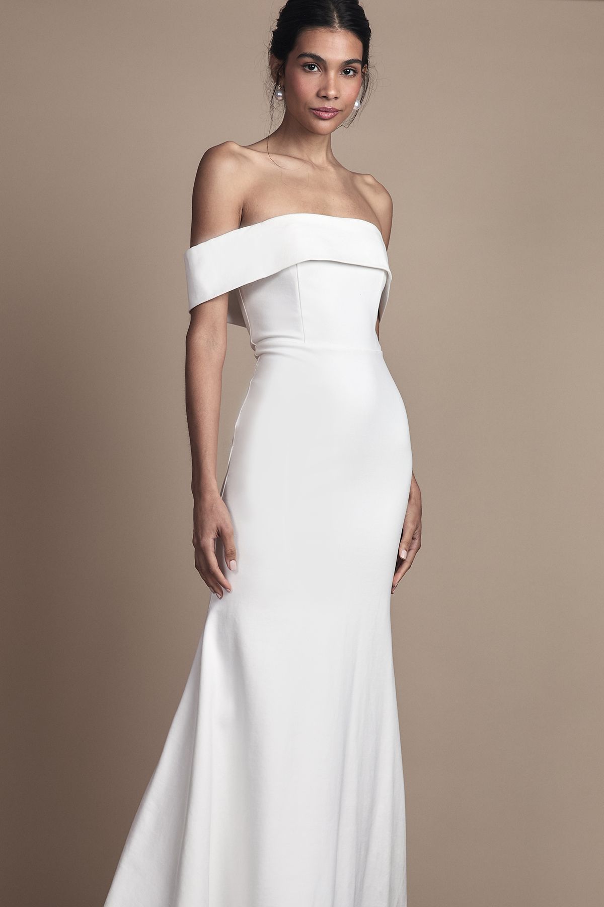 Coast Ponte Bardot Maxi Wedding Dress