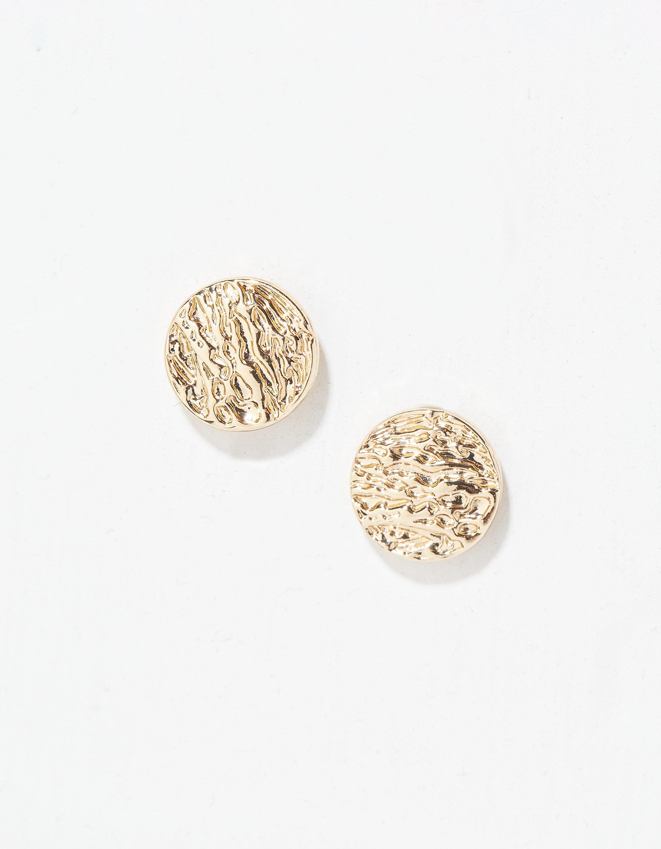 Hammered Stud Earrings