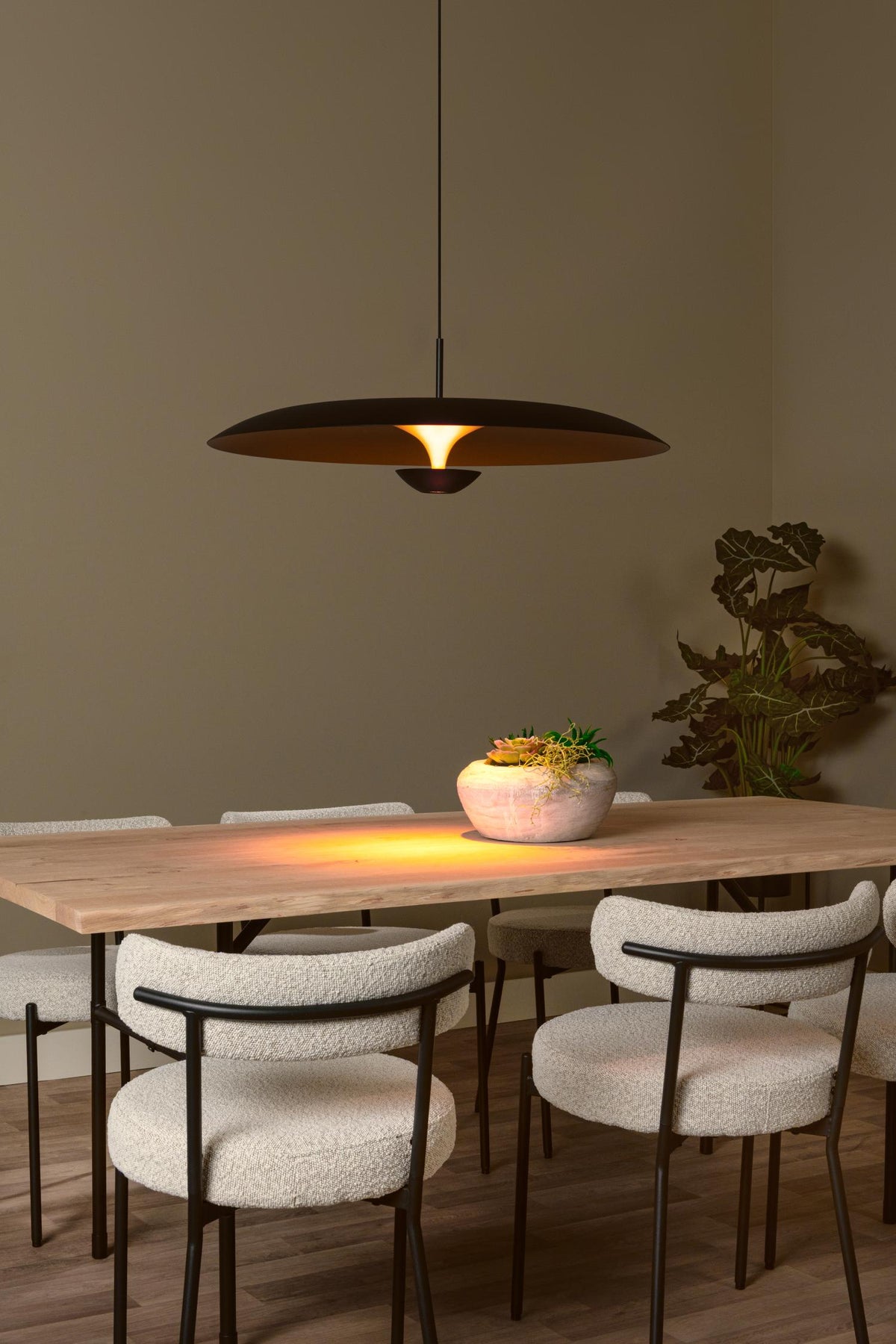 Lucide hanglamp KENNETH - Geïntegreerde LED - Zwart