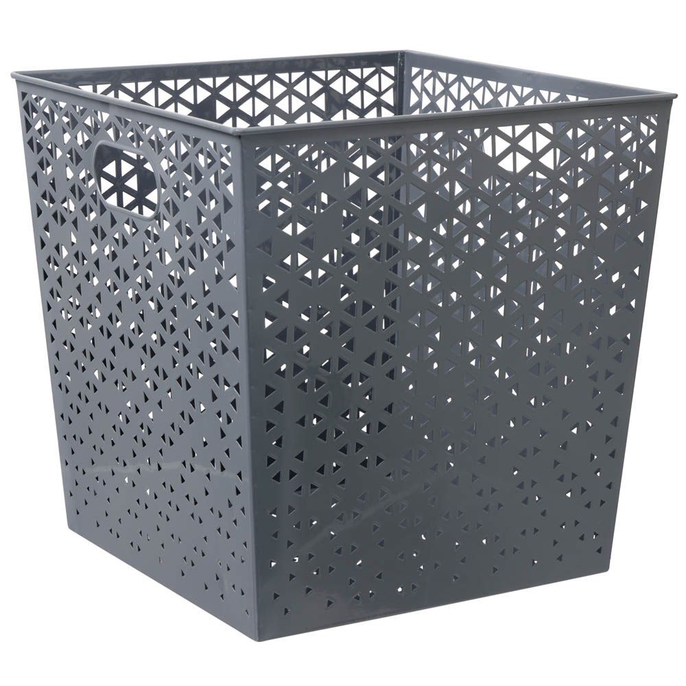 Panière Box Cube 30x30x30cm métal perforé (3 modèles)