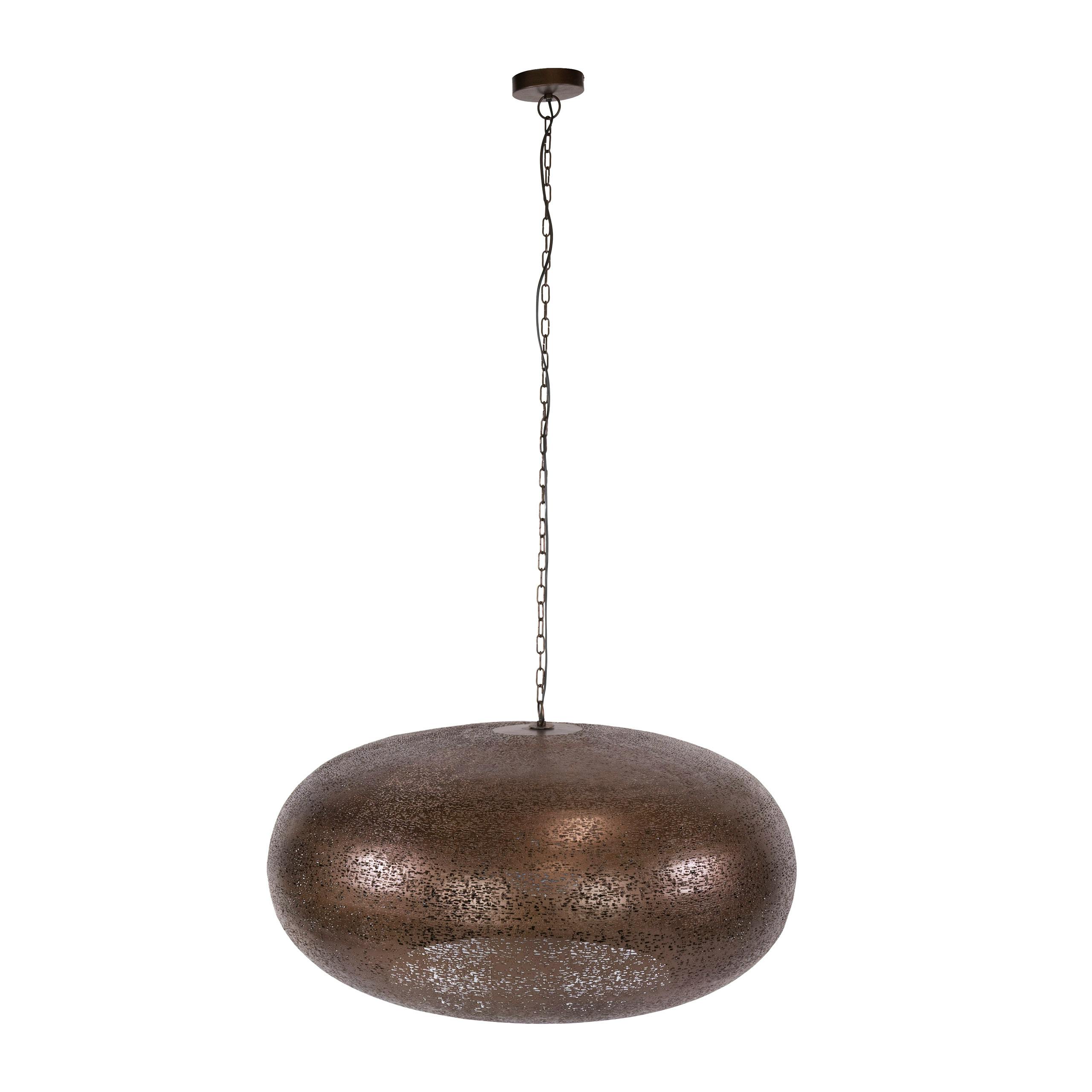 Suspension XL vintage effet cuivre forme soucoupe Ø90 RALF