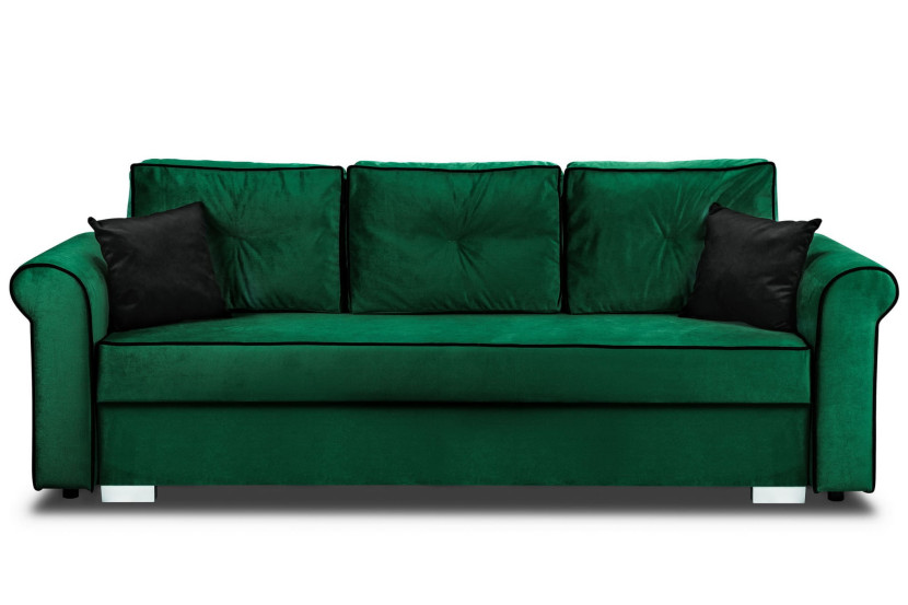 Zestaw Wypoczynkowy Merida Sofa   2x Fotel i Podnóżek Zieleń