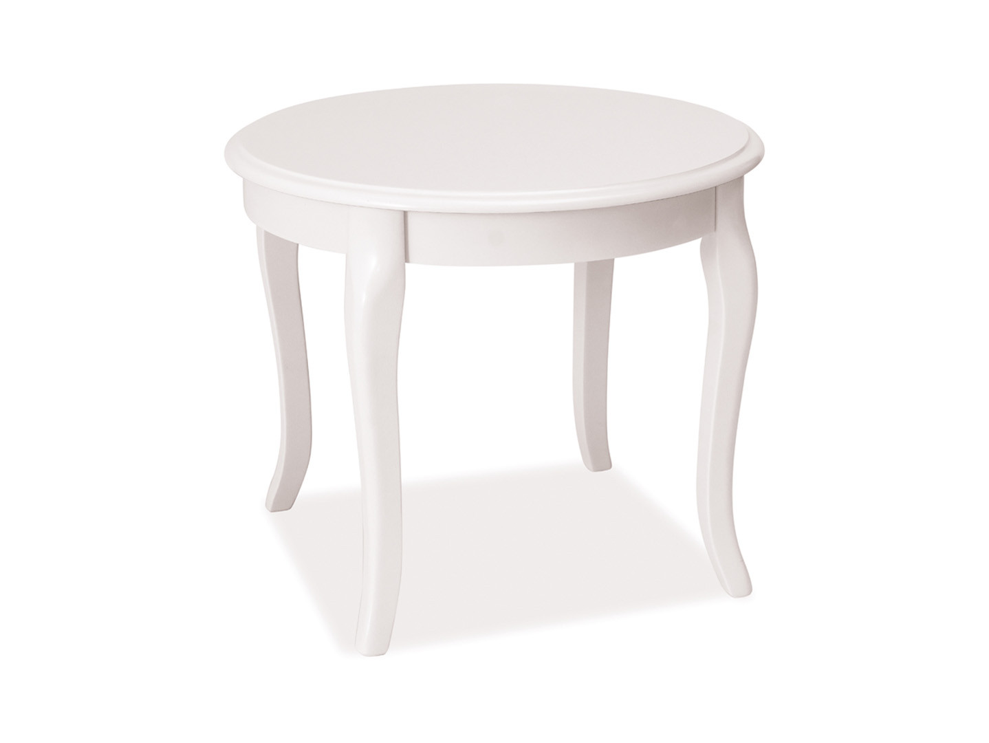 Stolik okrągły Royal D 60 cm biały
