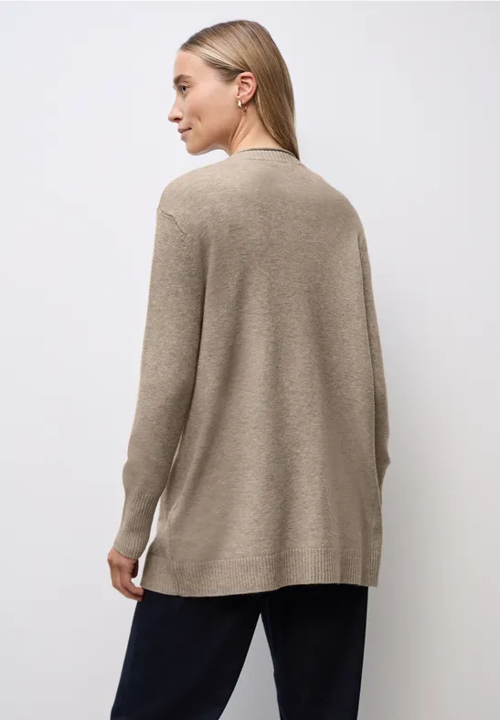 Cosy Cardigan mit Rollkante