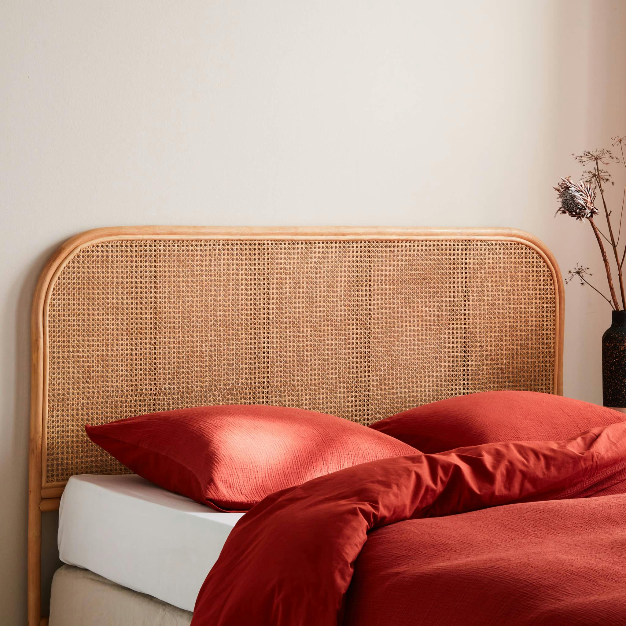 SUMATRA - Tête de lit en rotin naturel et cannage